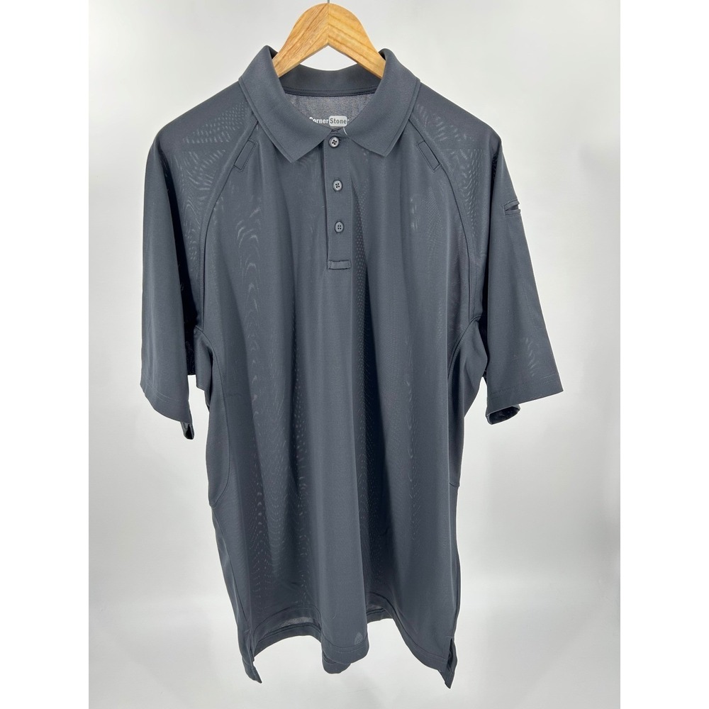 CornerStone Mens Select Snag-Proof Polo Shirt Dark Gray XL CS412 Raglan Sleeve